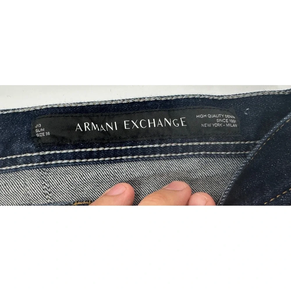 Armani Exchange J13 Slim Fit Jeans Dark Wash Denim 8NZJ13 Z2SAZ Mens 38S